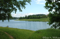 Blick auf den Liebensteiner Stausee